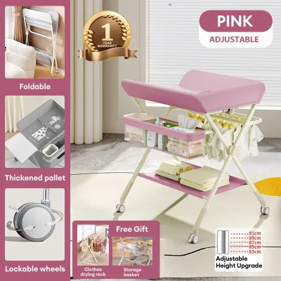 Playpark Baby Diaper Changing Table Foldable Newborn 0-3 Years Care Diaper Nursing Table
