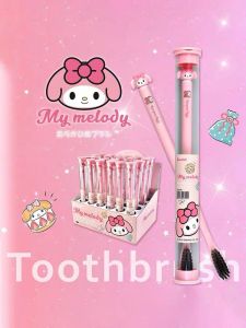 [Sg Ready Stocks] Sanrio Activated Carbon Bamboo Charcoal Soft Toothbrush Ultra-Fine Soft Toothbrush portable and good for Traveling / Kitty Kuromi Melody