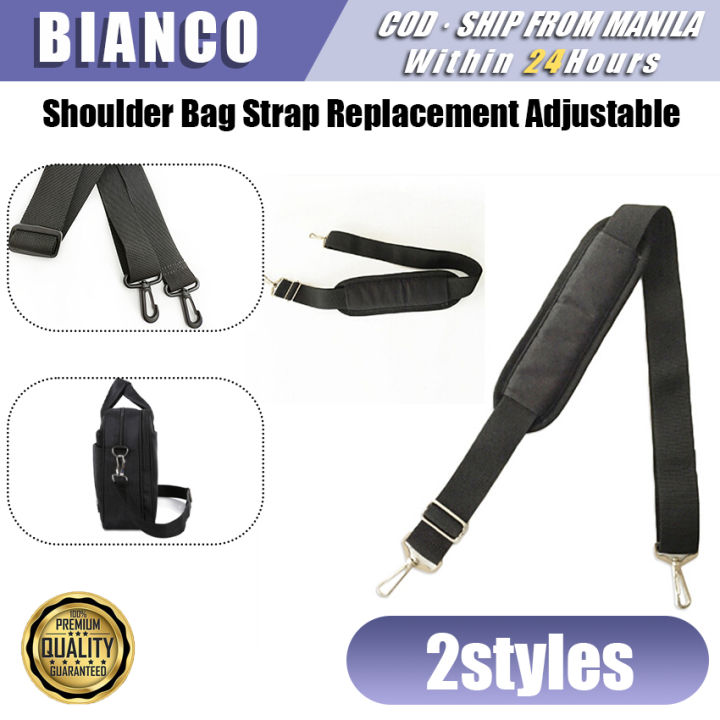 145cm Black Nylon Bag Strap Strong Shoulder Strap with Pad Briefcase