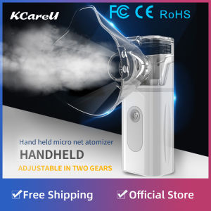 KCareU Portable Nebulizer for Travel and Home Use with a Full Set Accessories for Kids Handheld Portable Ultrasonic Medical Asthma Atomizer Compressor Nebulizer Machine