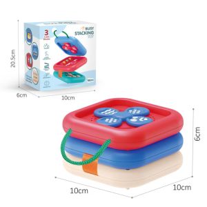 Busy Jenga 12 All-in-one baby finger training educational and sensory development cube – a multifunctional early childhood education toy