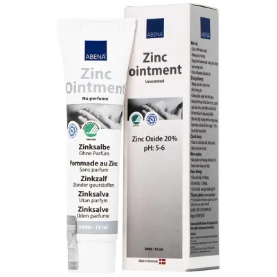 Abena Zinc 20% Ointment reduces skin inflammation eczemasoothes bites quickly 15ml