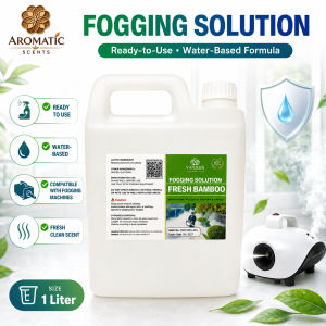 Fresh Bamboo Scent Fogging Disinfectant Solution – 1 Liter Ready-to-Use Formula for Fogging Machines