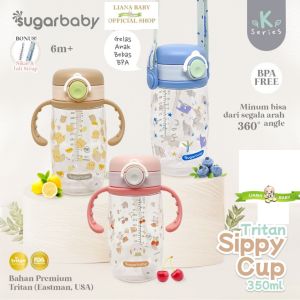 SGR27 SUGAR BABY TRITAN SIPPY CUP K SERIES 350 ML / BOTOL MINUM BAYI BEBAS BPA / REPLACEMENT STRAW TRITAN SIPPY CUP K SERIES 350 / SEDOTAN BOTOL