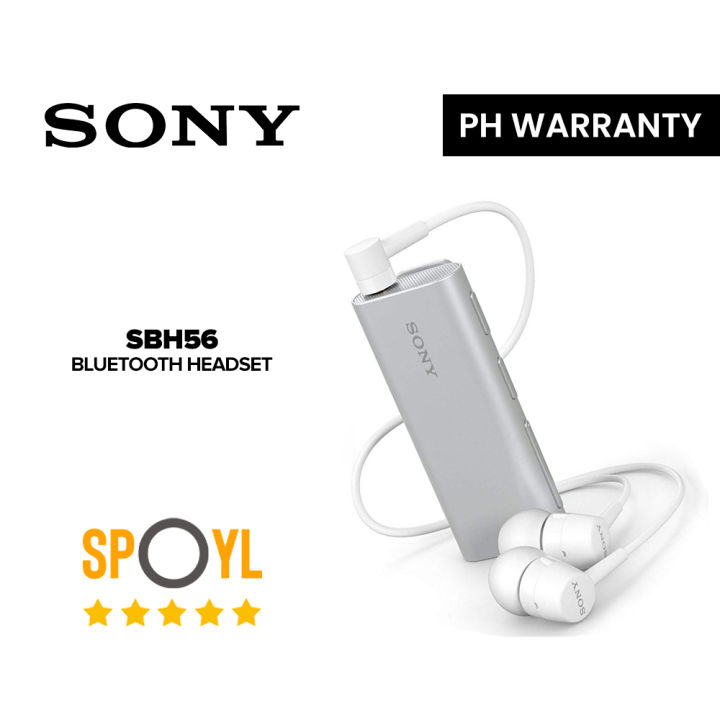 Sony SBH56 Wireless Bluetooth Stereo Headset (Silver) Spoyl Store