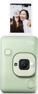 FUJIFILM INSTAX Mini LiPlay Hybrid Instant Capture Camera Smartphone Device Printer Built In Rechargeable Battery Six Filters  30 frames All in One Film Camera Bluetooth Connectivity Mini Film Camera - VMI Direct