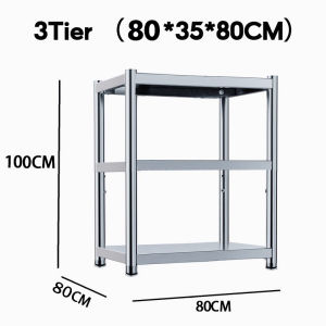 Kuga Stainless steel storage rack microwave oven rack kitchen rack multi-functional multi-layer storage rack