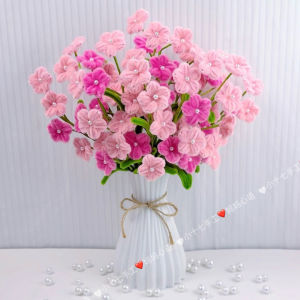 Set vật liệu làm bình hoa trang trí bằng kẽm nhung handmade S0954