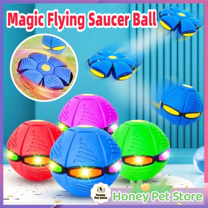 【COD】Magic Flying Saucer Ball UFO Flying Ball Flat Throw Disc Ball ...