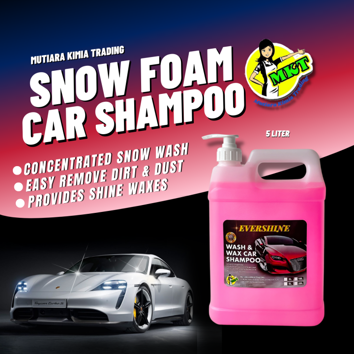 MKT 5L Wash and wax car shampoo foam Sabun kereta cuci kereta Car wash