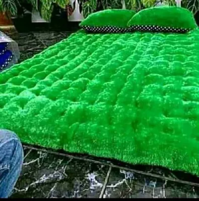 promo kasur gender tebal plus 2 bantal kasur lantai kasur bulu tebal super lembut tebal ukuran 180x140cm