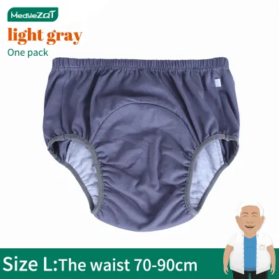 ZQHL Incontinence underwear male female diaper pants Light incontinence adult Cotton blend washable diaper pants