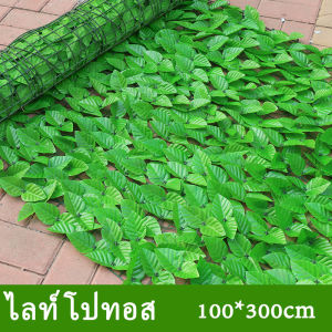 ป้องกันความเป็นส่วนตัว รั้วความเป็นส่วนตัว รั้วใบไม้ปลอม รั้วแต่งบ้าน ใบไม้เทียมติดผนังขนาด 1*3เมตร ของตกแต่งร้าน กำแพงสวน รั้วไม้แต่งสวน รั้วสำเร็จรูป ถอดได้รั้วน้ำตกเทียม แบ่งรั้วปลอม แผ่นใบปลอมสำหรับต