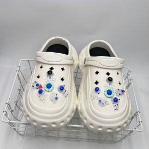 12Pcs/Set Crocs Jibbitz Charms Shoe Buckle Space Superman Shoe Flower Accessories for Crocs