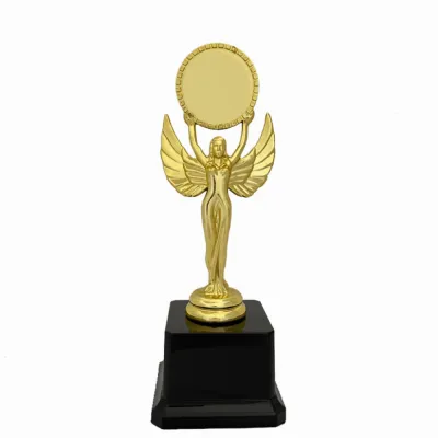 NUVBX Golden Award Trophy Plastic Goddess Winner Award Trophy Toy High Quality Craft Souvenirs Reward Prize Cup Children Sports Award Prize