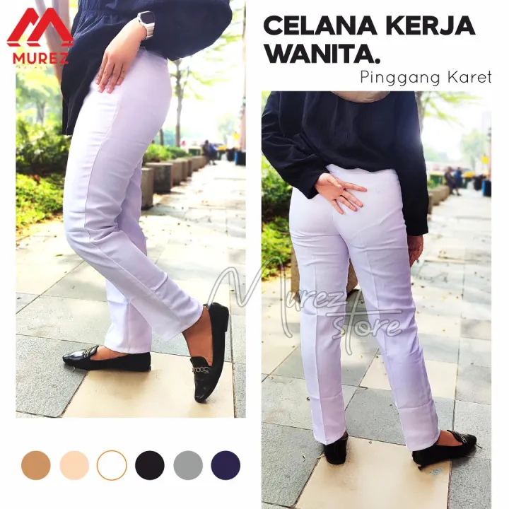 CELANA%20FORMAL%20/%20CASUAL%20WANITA%20MODEL%20KANCING%20DAN%20KARET%20UKURAN%20S%20-%202L%20BISA%20COD%20-%20Image%206