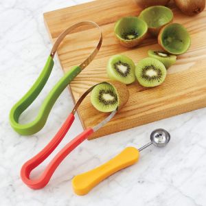 3pcs/set Scoop Troop Nesting Melon Baller and Fruit Slicer Seed Remover / Alat Pengupas