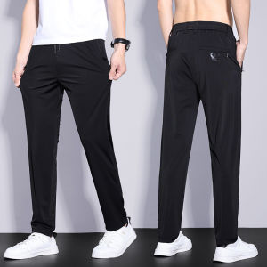 Sweatpants Drawstring Adjustment Comfortable and Quick Drying Ice Pants Elasticity Abrasion Resistance