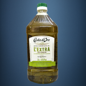 BÌNH NHỰA EXTRA VIRGIN 2 Lít - DẦU Ô LIU NGUYÊN CHẤT ÉP LẠNH / Ý / COSTA D’ORO Cold Extracted Extra Virgin Olive Oil