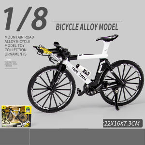 Mini Alloy Finger Mountain Bike Home Decoration Crafts 1:8 Die-cast Road Bike Model for Children Boys & Girls