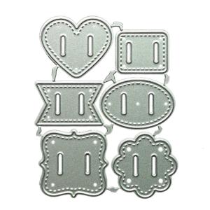 Buckle Cutting Dies DIY Scrapbooking Album Paper Making Decorating Tool for Children Adults Making Fun Silver Mold