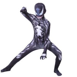 ZEEMIN Halloween Christmas Costume Cosplay  New Venom 2 Red Venom Jumpsuit Tights SpiderMan Hero Costume