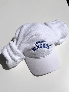 Letter Baseball Hat for Women Adjustable Sports Hat Elegant Towel Sauna Hat Women Vacation Headwear Beach Sunproof Hat