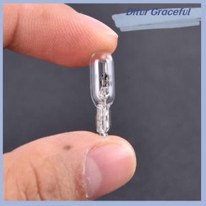 Ditur 10Pcs 12V 1.2W T5 Glass Light Bulb Dashboard Instrument Panel Brake Light Bulbs