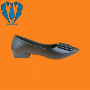 MEDAN COD Sepatu Flat Shoes Wanita cocok untuk Kerja Kantor dan Kuliah Hitam Polos