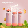 Keepe Flask Vacuum Insulated Tumbler with Flex Straw Cap & Silicone Boot Stainless Steel Water Bottle Thermal Flask Hot and Cold. 
