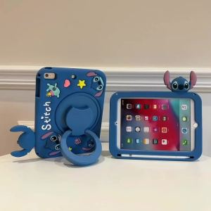 FCFor Samsung Galaxy Tab A9 8.7" 2023 A9 Plus A9+ 11.0" SM-X210 SM-X215 SM-X216B SM-X110 SM-X115 Tablet Case Fashion Silicon Pen Slot Rotating Stand Cute Cartoon Cover