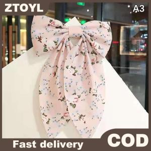 ZTOYL โบว์ติดผมแฟชั่นสไตล์เกาหลีโบว์ใหญ่ริบบิ้นผูกผมปิ่นปักผมรูปดอกไม้ขนาดเล็กอุปกรณ์เสริมกิ๊บติดผมรูปเป็ด