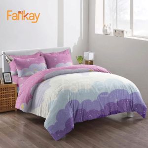 Bed Cover Set Sprei Clouds Galaxy - Ukuran Lengkap 90x200 - 200x200 - Fankay Bedcover