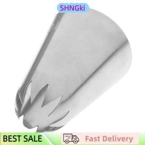 SHNGki #C10 Large Size Piping Nozzle Cake Cream Decor Icing Tips 10 Teeth Close Star