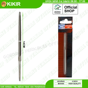 Kikir Bahco Segitiga Slim Taper Slim Files 4 Inch Kikir Gergaji