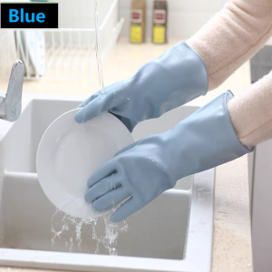 ALLSHOP Kitchen Dishwashing Waterproof Rubber Gloves for Washing Dishes and Washing Clothes