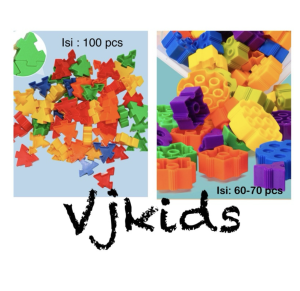 block morphun-kw isi 60-70 pcs dan block segitiga isi 100 pcs mainan edukasi
