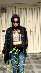 Jaket Kulit Wanita Ramones Changcuters Korea Blazer