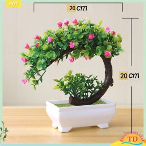 Chậu cây cảnh giả chậu bonsai để bàn decor phòng làm việc phòng khách bàn học quà tặng quà lưu niệm (Nhiều mẩu tùy chọn)