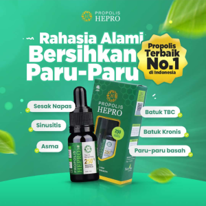 Rahasia alami bersihkan Paru-Paru dengan Propolis Hepro 10ml