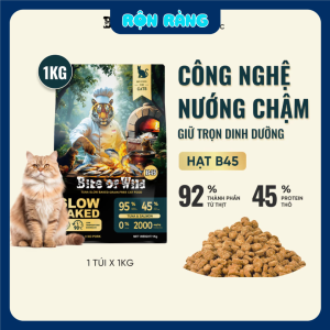 Thức Ăn Cho Mèo Bite Of Wild B45 Gói 1KG 45% Độ Đạm Không Chứa Ngũ Cốc Cho Mèo Mọi Lứa Tuổi