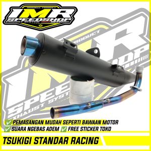 KNALPOT TSUKIGI STANDAR RACING JUPITER Z Z1 MX 135 VEGA R ZR RR CRYPTON ASTREA SUPRA 125 REVO BLADE