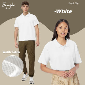 Simple Rush Waffle polo shirt High quality DRIFIT fabric Fashionable versatile tops for Men & Women