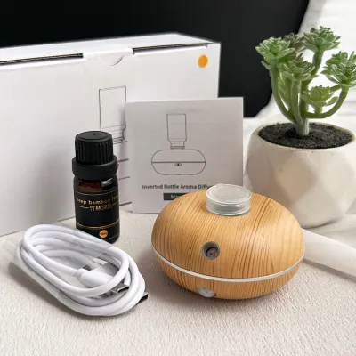 Portable Waterless Essential Oil Aroma Diffuser Rechargeable Intelligent Induction Nebulizer Aromatherapy for Home Car Office