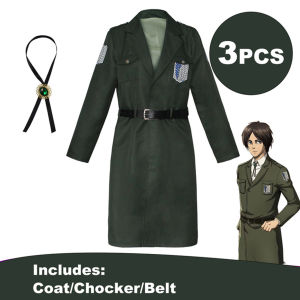 Attack on Titan Eren Levi Cosplay Costume Women Men Shingeki No Kyojin Scouting Legion Soldier  Coat  Uniform