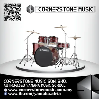 Yamaha Acoustic Drum Set Rydeen Drum Set *Pre Order*( RDP2F5 / RD P2 F5 / RDP2F5 ) - BG / Burgundy Glitter | Cornerstone Music