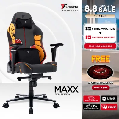 TTRacing Maxx Tobi Edition Gaming Chair | Naruto Akatsuki Collection