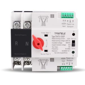 ATS 2P 63A/100A Dual Power ATS สวิทช์ ไฟฟ้า ats Automatic transfer switch เวลาในการเปลี่ยนน้อยกว่า 30ms