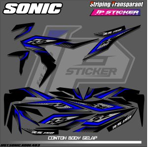 SONIC (COD) STIKER STRIPING MOTOR HONDA SONIC - STIKER LIST GRAFIK SIMPLE WARNA VARIASI DESAIN RACING HOLOGRAM DAN TRANSPARAN BISA COD IP. KODE-483