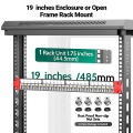 AMPCOM Patch Panel, 24 Port Patch Panel Pass Through, RJ45 Unshielded Thru Coupler Patch Panel with Backplane, Rack Mount 1U, 19", CAT6/CAT5E UTP Module. 